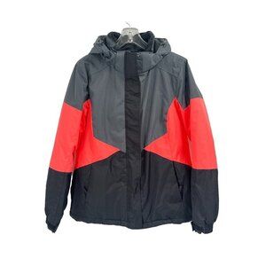 Mountain Wearhouse Snow Parka Ski Jacket Colorblock Black Orange Sz Womens 10